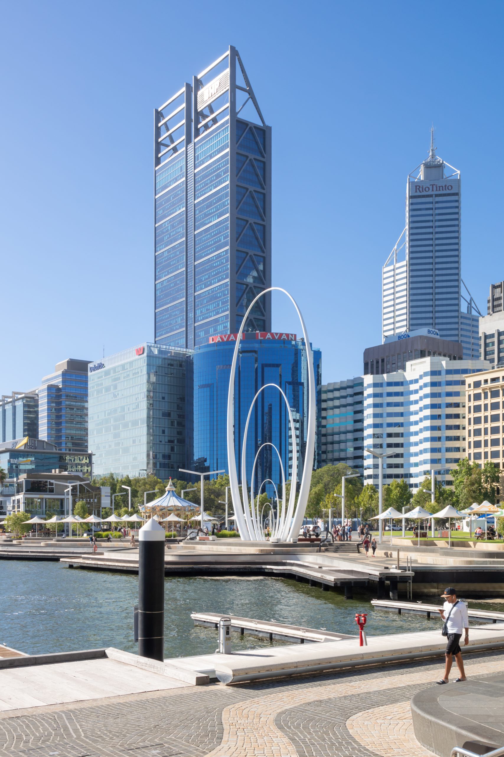 Spanda sculpture Elizabeth Quay Perth