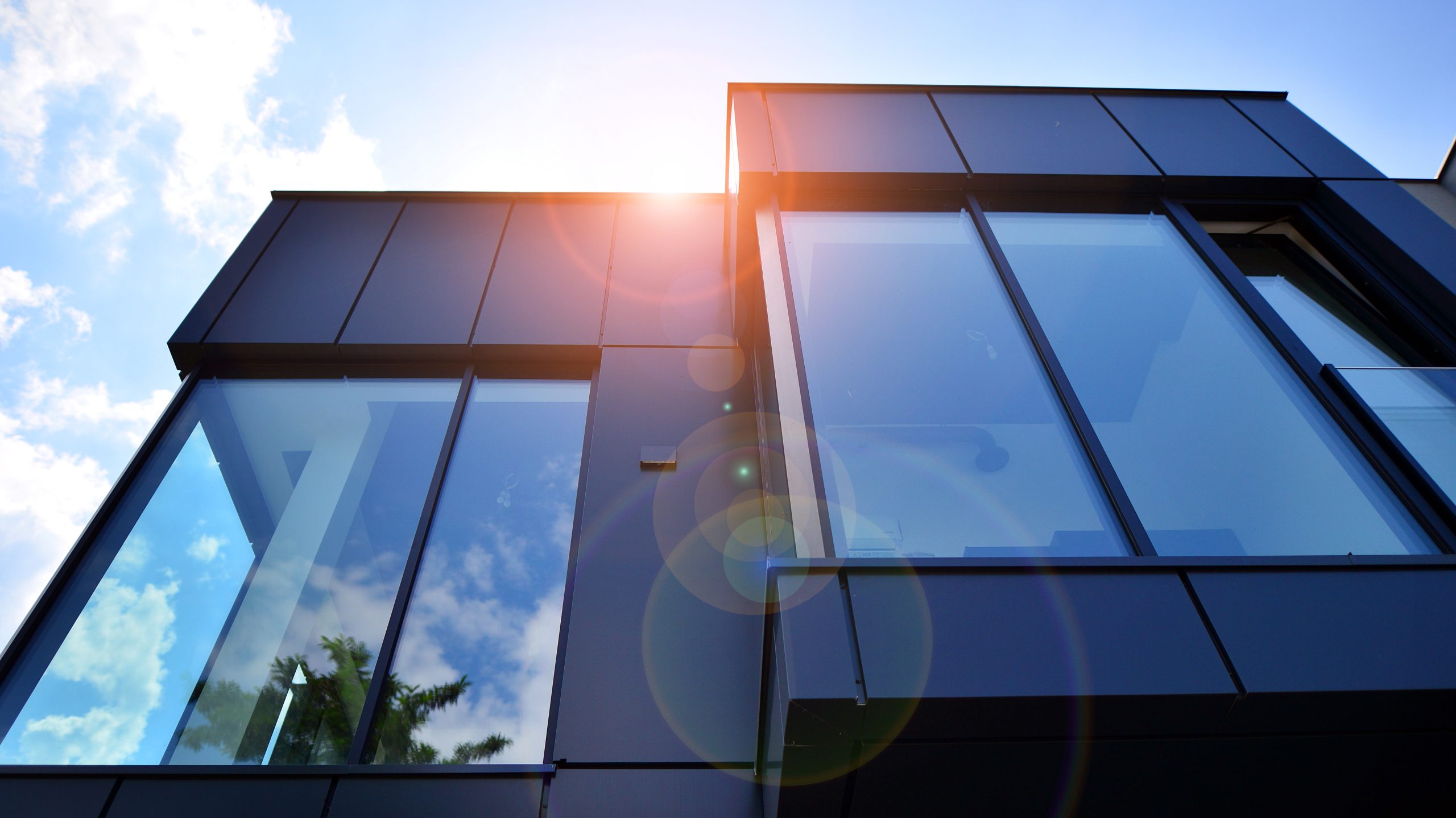 Modern luxury residential property facade