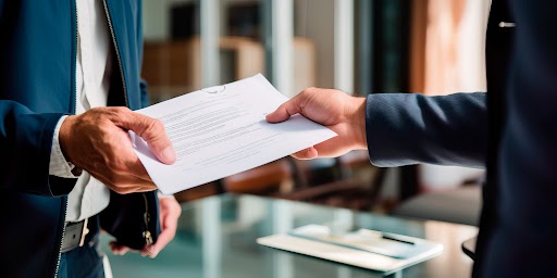 Handing over property settlement documents Perth