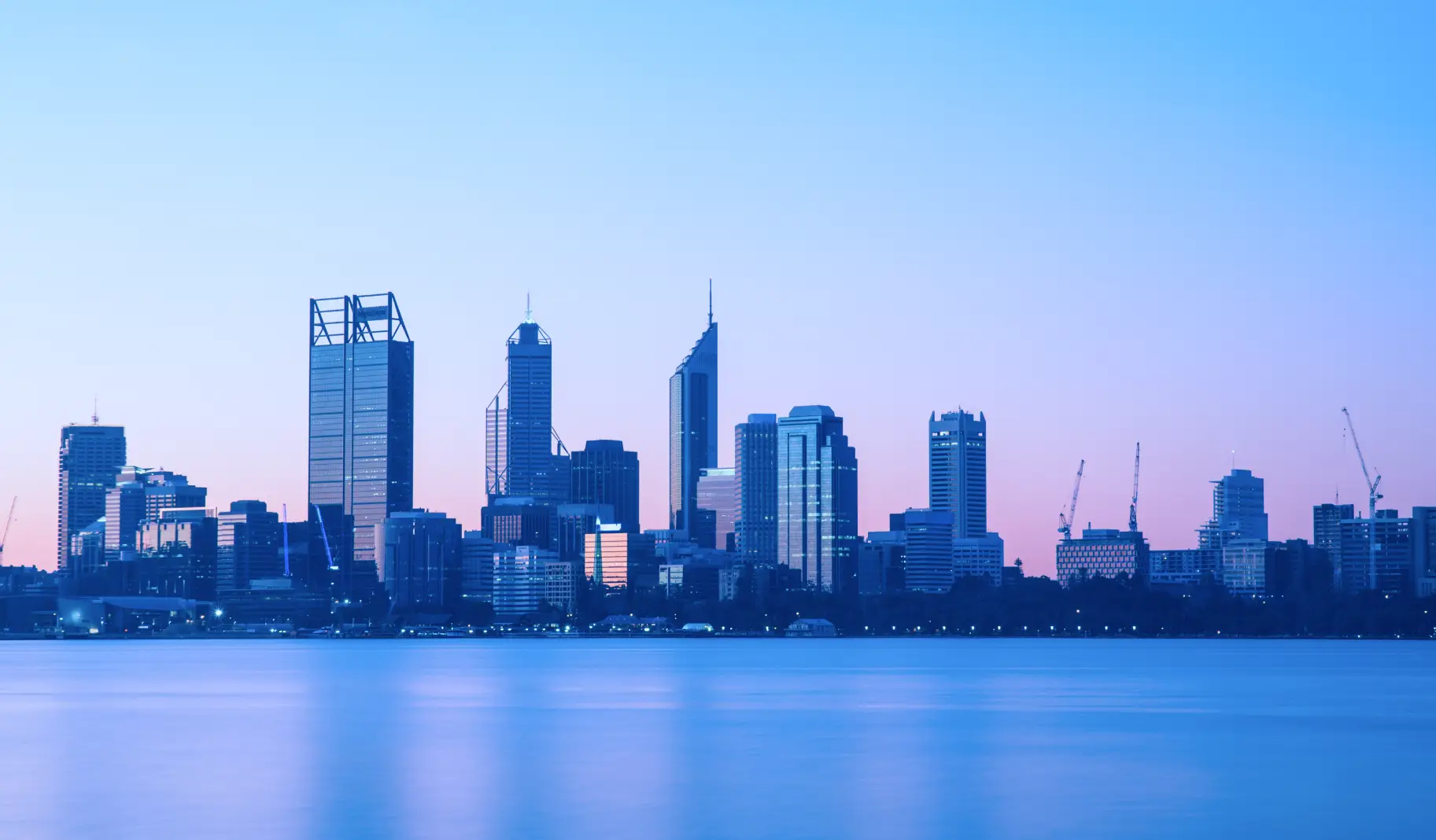 Perth CBD skyline property settlements